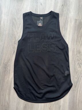 Flawless Black Mesh Tank Top - Unbranded
